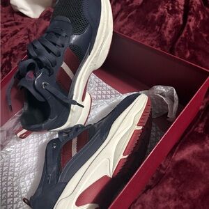 Bally Red and White Sneakers